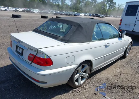 2006 BMW 325Ci из США, поврежденный, VIN WBABW33426PX84542